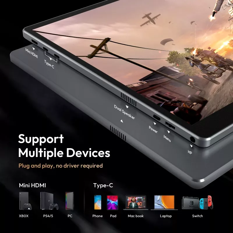 Waarom zou u een 16 inch 1200P draagbare monitor kiezen voor werk en reizen?